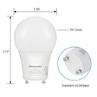 Dewenwils 4 Pack Gu24 Led Light Bulb  Dimmable 2 Prong Light Bulbs warm White