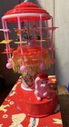 Rare Vintage Celluloid Japan Whirligig Wind Up Toy Moves W  Music Nos Collector