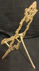 Brass Tabletop Ornate Decorative Easel Art photo Display Stand 7 5    Tall India