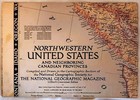 Nw United States     National Geographic Map - June 1950 - 36  X 30  - Unmarked