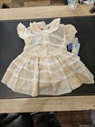 Beautiful Vintage Ivory Sheer Toddler Dress By Cater Frock New Old Stock W  Tags