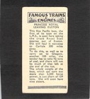 Y2482 Famous Trains   Engines - Princess Royal Leaving Euston Trade Card