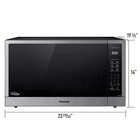 Panasonic 2 2 Cu ft  Countertop Microwave Oven With Cyclonic Wave Inverter 1250w