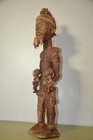 Large Bena Lulua Ancestor Figure     40  Congo Wood Statue     African Tribal Art