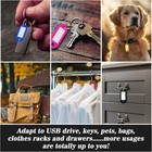 60 Pack Plastic Key Tags  Flexible Key Labels With Split Ring Label Window  Key