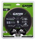 Gator 10  Porcelaincut Continuous Diamond Cutting Blade- 397672