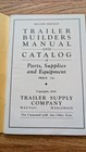 1936 Trailer Builders Manual Catalog Parts Supplies Equipment Wausau Wi 68pp