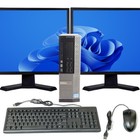 Dell Optiplex Desktop Computer I5 16gb Ram 2tb 512gb Ssd Dual 22  Windows 10 Pro