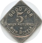 Detroit  Michigan Mi Arthur Annis Saloon Maverick Good For 5   Bottle Trade Token
