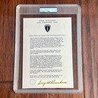 Dwight D  Eisenhower   Psa   Autograph Custom Card D Day Orders Signed   Wwii