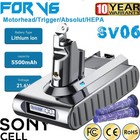 9500mah V6 Battery For Dyson V6 Sv03 Sv04 Sv09 Dc58 Dc59 Dc62 Animal Or Filters