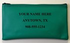 Custom Money Bank Bag - Peronalized Deposit Bag - Coin cash Bag - Printed Bag