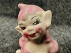 Vintage Gilner Pink Pixie Elf   Sitting Reclining Pose Mcm 1950   s Ceramic