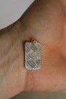 Credit Suisse 5 Gram 999 Fine Silver 14k Gold Pendant  Chi Essayeur Fondeur