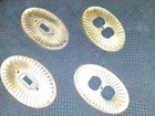 Vtg Edmar 40 Light Switch Plate Sunburst flower Oval Hollywood Regency Mcm Rare