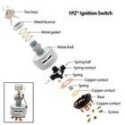 Ignition Starter Switch Takeuchi Excavator Tl150 Tb125 Tb135 Tb145 1700100023