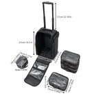 Makeup Train Case Rolling Makeup Case Salon Cosmetic Trolley Beauty Travel Box