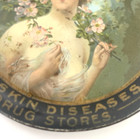 Antique - Advertising Resinol Soap And Ointment Tin Litho Change Tip Tray 4 1 8 