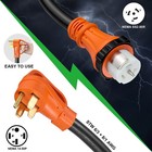 50 Amp Extension Cord 25ft 125 250v Stw Gauge Nema 14-50p To Ss2-50r