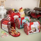 Christmas Tin Mailbox Gift Box Holiday Candy Storage Decorative Metal Ornament