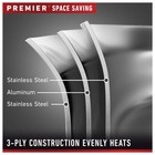 Calphalon Stainless Steel Pots And Pans Kitchen Cookware  10 Piece Set  Silver
