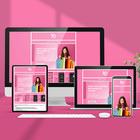 Stylish Pink Ebay Store Design   Listing Template   Perfect For Beauty   Fashion