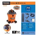 12 Gallon 5 0 Peak Hp Nxt Shop Vac Wet Dry Vacuum With General Debris Filter