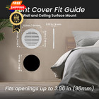 Repa Market 4 Inch  opening  White Round Air Vent 4   2 Pack 