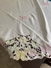 Butterflies Cut Out Lace Oval Tablecloth 58    X 84   