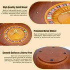 Extguds 20 Inch Professional Wooden Roulette Wheel  Large Size Solid Wood Casi