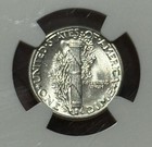 1945-d Mercury Dime Ngc Ms66 Fb Blast White Pq Example 