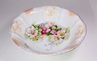 Hand Painted 10    German Serving Bowl Floral Design A   Antique Grandmacore