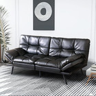 Futon Sofa Bed  Convertible Memory Foam Futon Couch Bed  Modern Folding Sleeper 