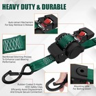 4pcs Retractable Ratchet Tie Down Straps 1 5   X 13  2200lbs Break Strength