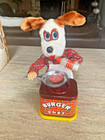 Vintage 1960 Yonezawa Japan Burger Chef Battery Dog Tin Toy Original Box Working
