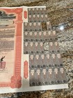 1911 Imperial Chinese Government Gold Loan  100 Bond Uncancelled W  Coupons