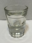 Vintage Anchor Hocking Doubled Layered Clear Glass Detaled Whiskey Shot Glass 3 