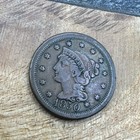 1850 Large Cent  Braided Hair  001