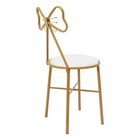 Modern Dining Chair Bedroom Velvet Butterfly-shaped Backrest Chair Makeup Stool