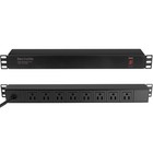 8 Outlet Rack Mount Pdu Power Strip  1020j Surge Protection  15a Switch  1u 19 
