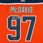 Connor Mcdavid Autographed Authentic Jersey Oilers 40th Anniversary Orange Uda