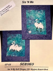Oriental Treasures  Applique Wall Hanging Quilt Kit With Fabric - Storks  Batik