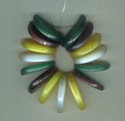 African Trade Beads Vintage Antique Czech Glass Drop Pendent Mali Wedding Beads