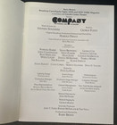 Sondheim   s Company  Original Broadway Cast  1993 Reunion Concert  Program Lct Ny