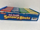 Lakeshore Learning See-inside Sensory Blocks 3 Sizes  4 Colors Original Box Half