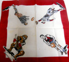 Vintage Child s All-sports  baseball  Football    Basketball  Hanky From The 50s