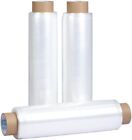 18  X 1500  80 Gauge 4 Rolls Pallet Wrap  Stretch Film Hand Shrink Wrap 1500ft