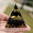 5 5 5cm Orgonite Pyramid Ball   chakra Energy Quartz Crystal Healing Reiki 1pc
