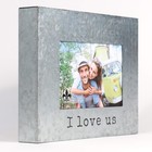 Lawrence Frames 4x6 Galvanized Metal Picture Frame I Love Us