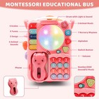 Baby Bus Toy For 1 Year Old Girl Gifts  Montessori Musical Bus Toy For Baby 1   